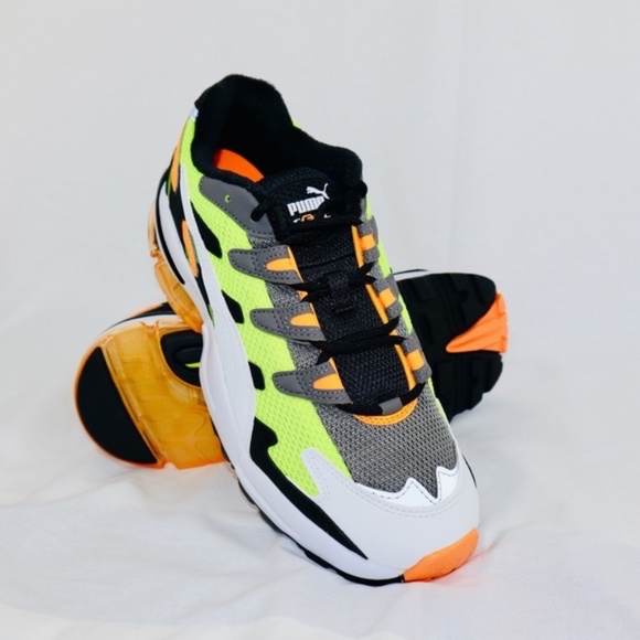 Puma Other - Puma Cell Alien OG White with Fluorescents Low Top Running Shoes Men's Size 8.5